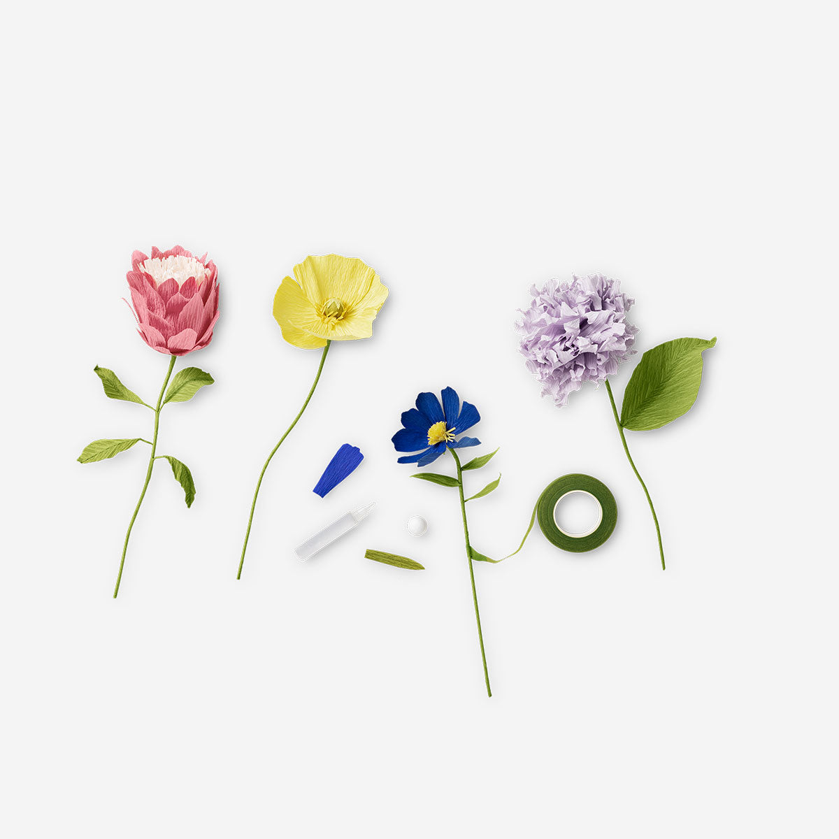 DIY paper flowers kit