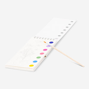 Mini water colouring book with paint 
