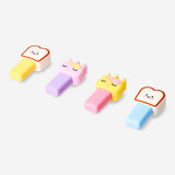 4'lü Unicorn ve Tost Şeklinde Fosforlu Kalem