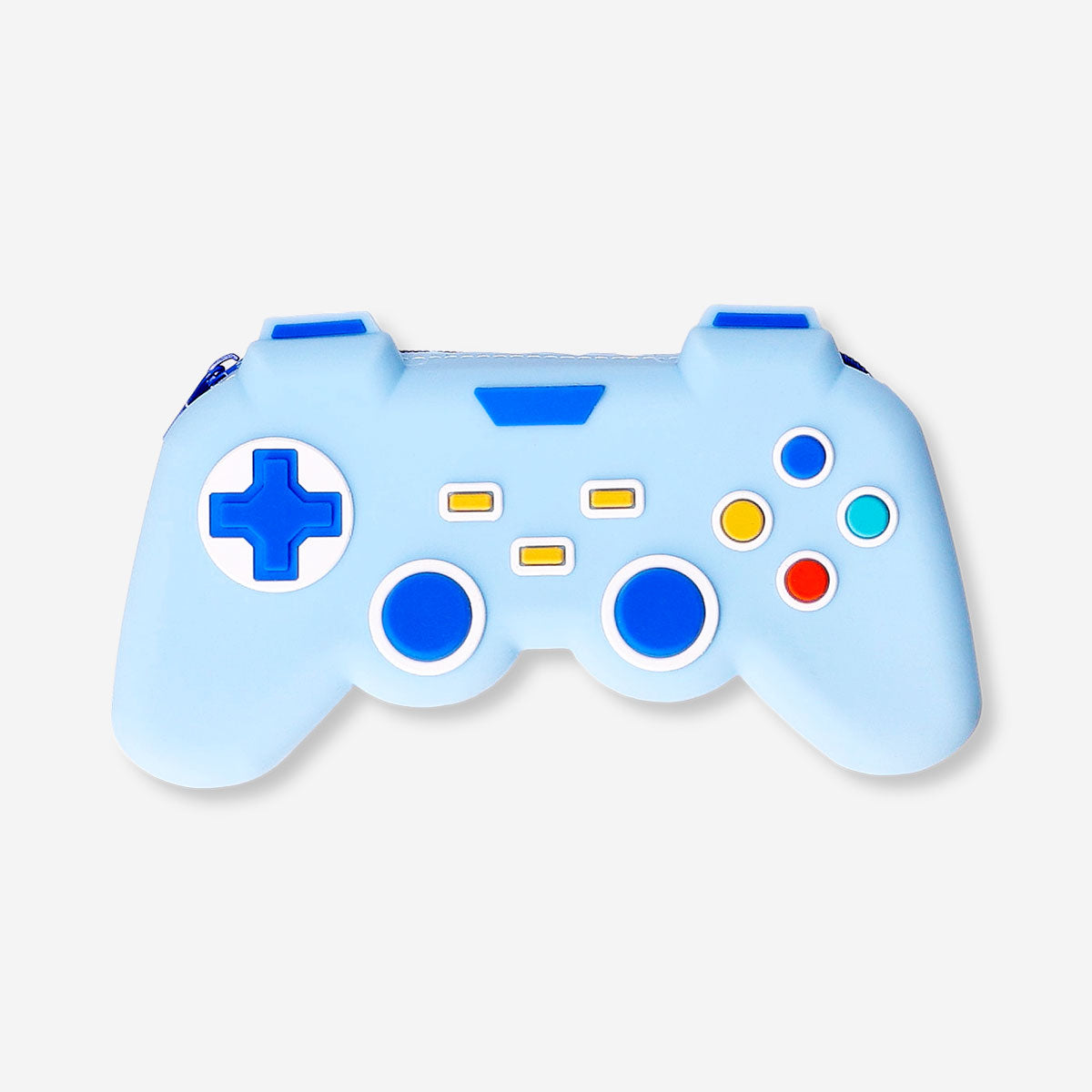 Blue game controller pencil case