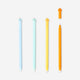 Erasable gel ink pens - Dinosaur toppers - 4 pcs