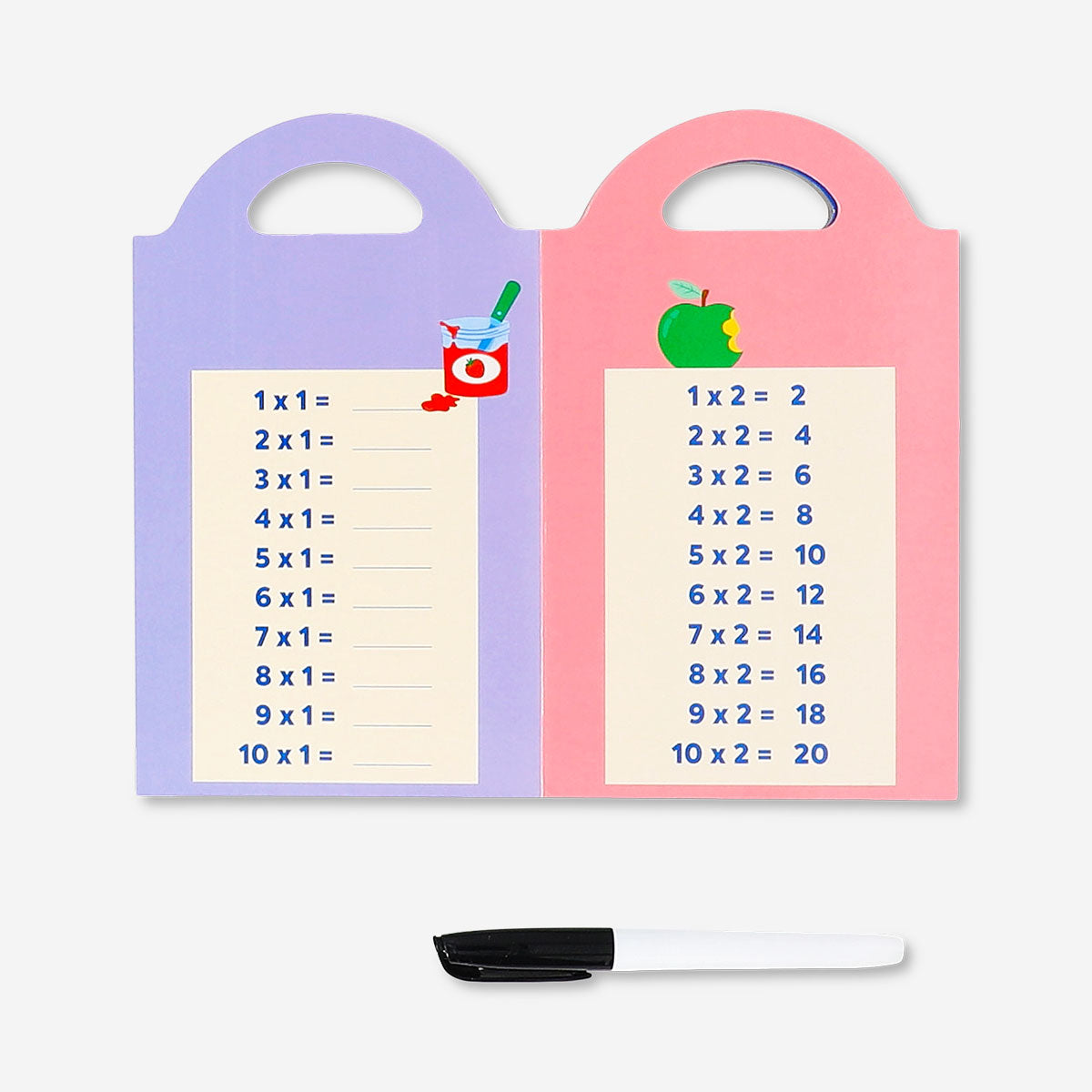 Reusable math learning book
