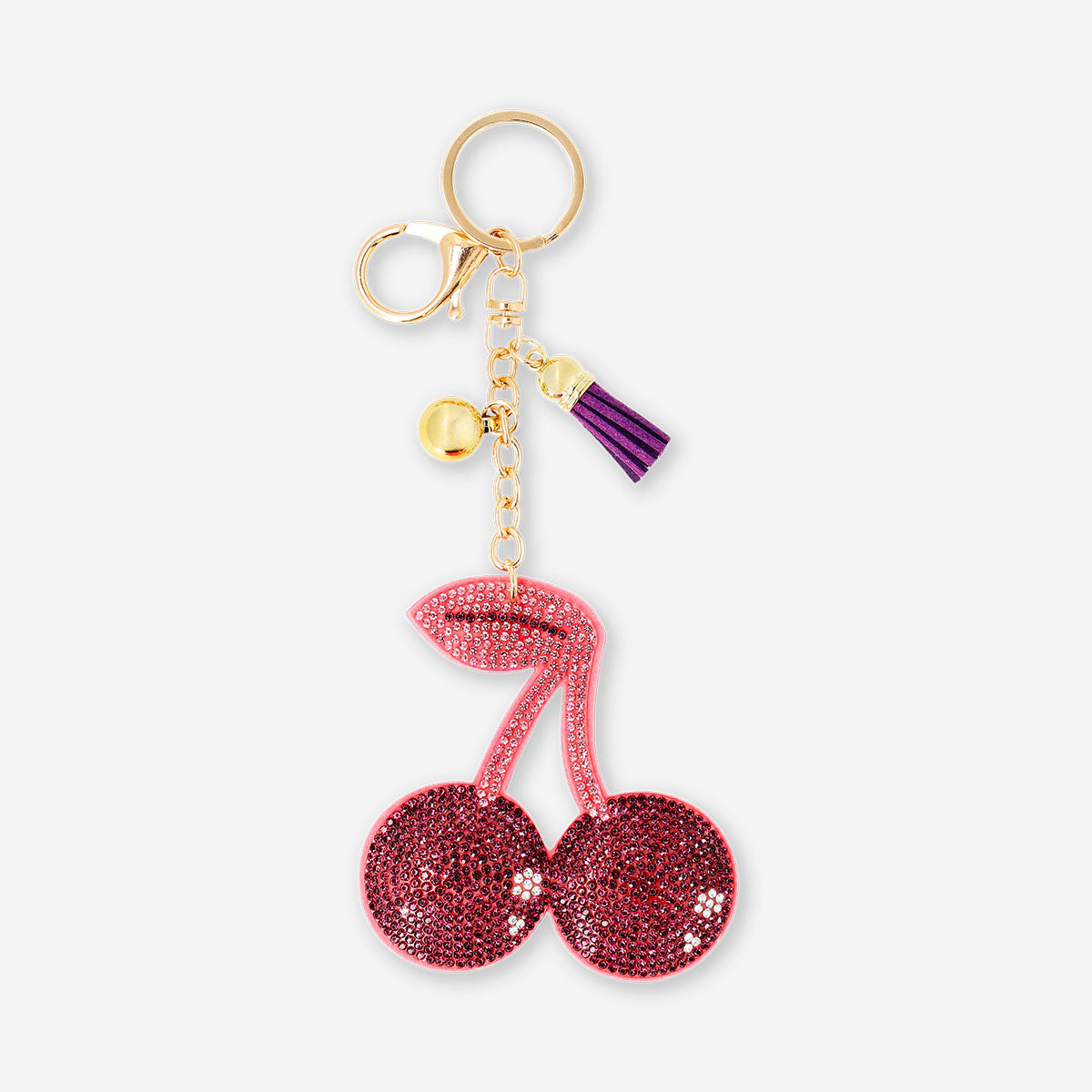 Keyring - Glitter cherry