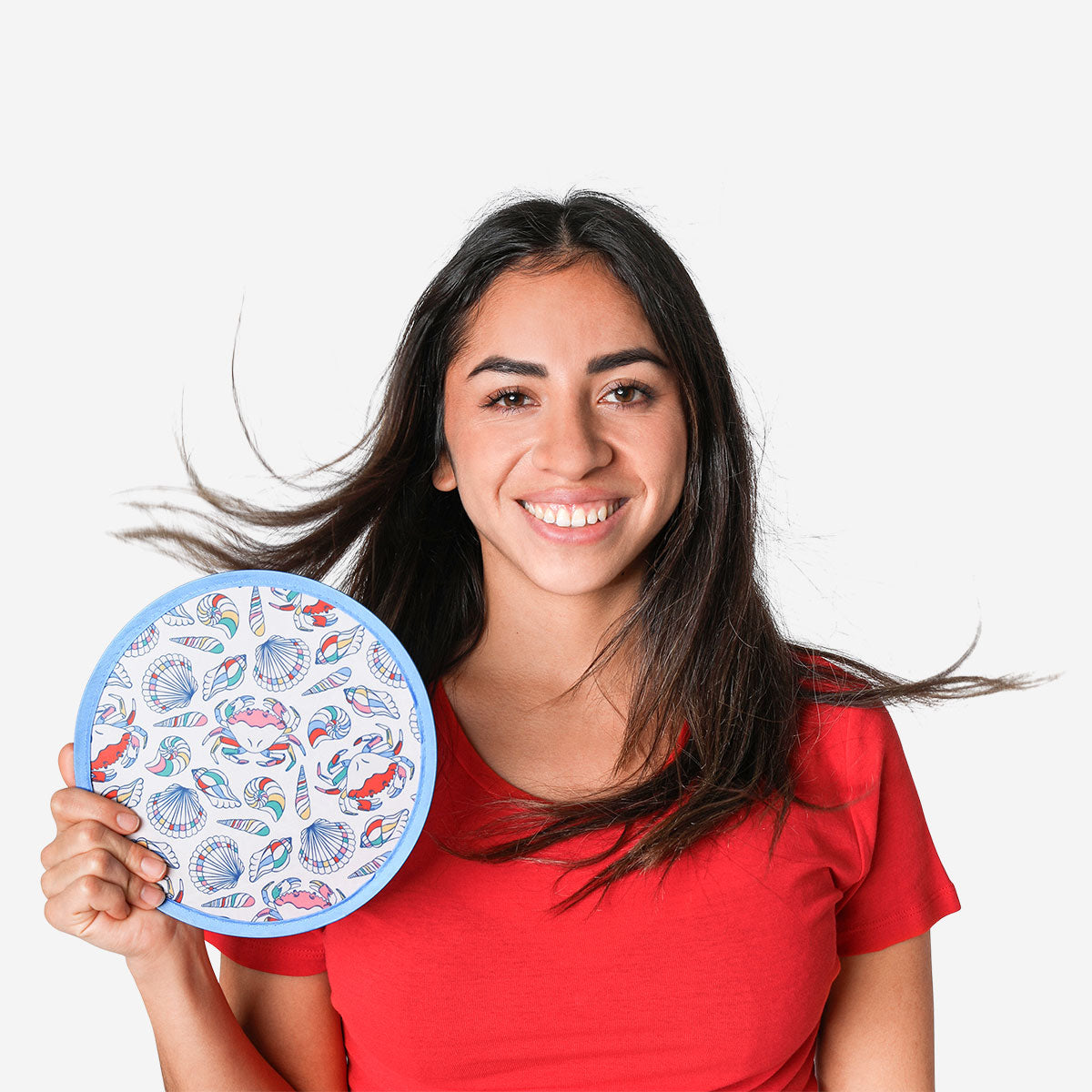 Foldable fan - Sea theme 