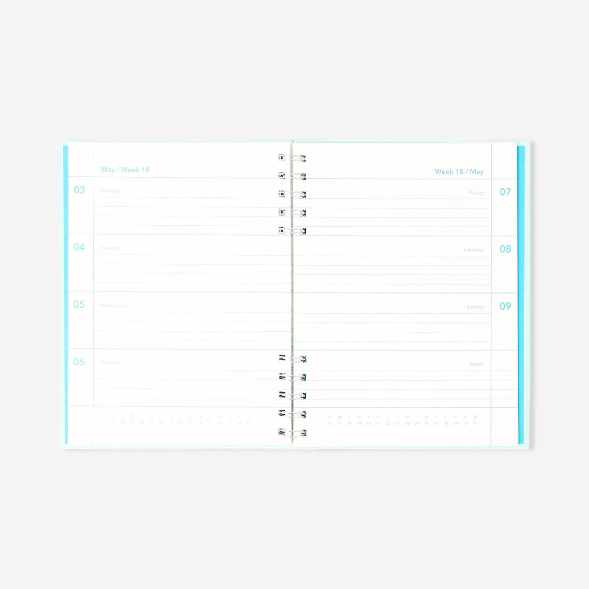 Mavi Çalışma Planlayıcı Defter