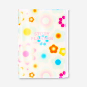 Çiçekli Fermuarlı Çalışma Planlayıcı Defter