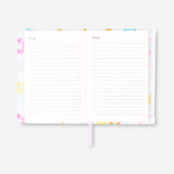 Çiçekli Fermuarlı Çalışma Planlayıcı Defter