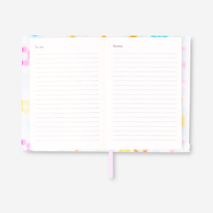 Çiçekli Fermuarlı Çalışma Planlayıcı Defter