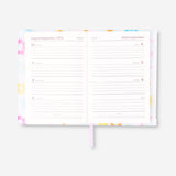 Çiçekli Fermuarlı Çalışma Planlayıcı Defter