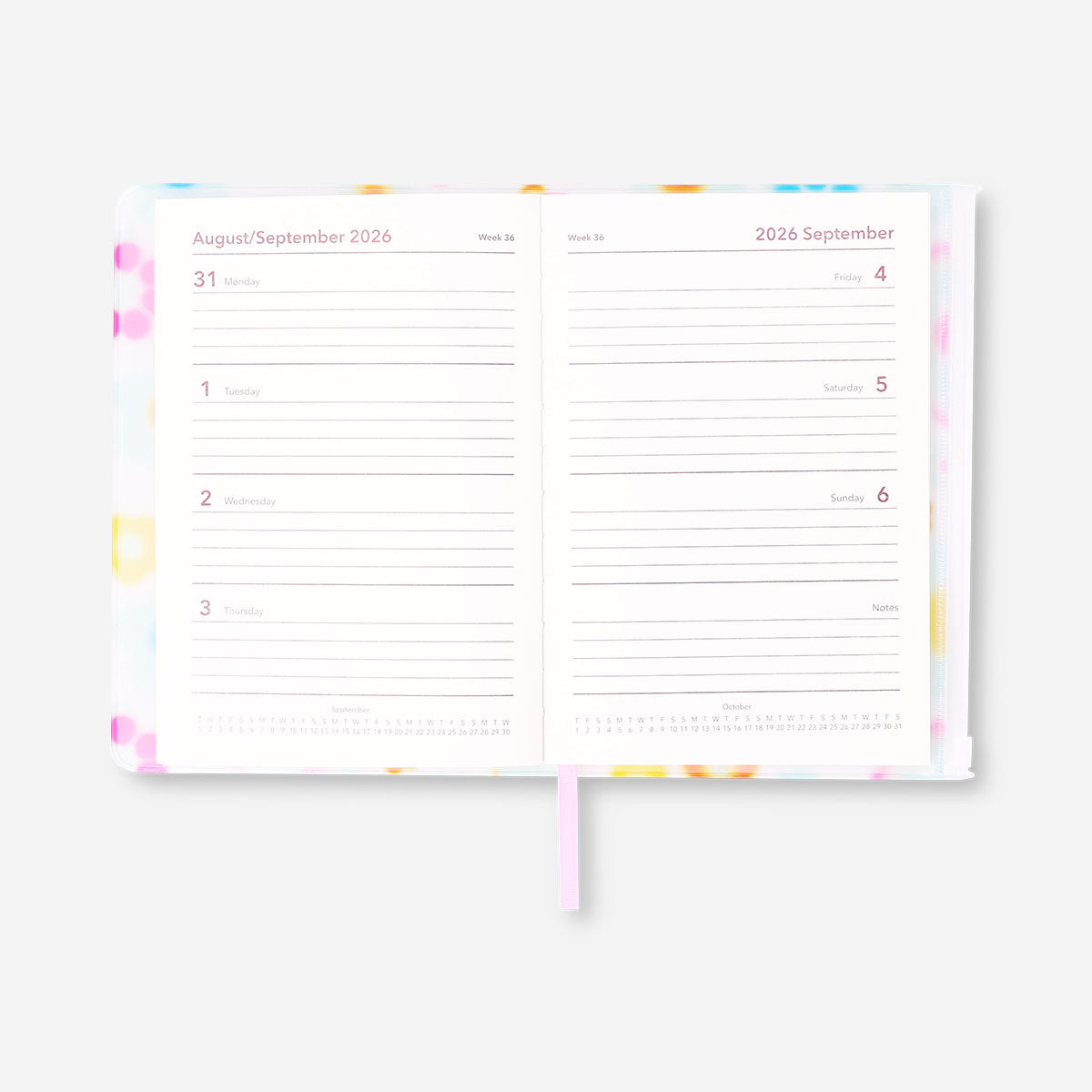 Çiçekli Fermuarlı Çalışma Planlayıcı Defter