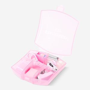 Pembe Şeffaf Kırtasiye Seti