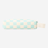 Green chequered pencil case
