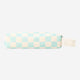 Green chequered pencil case