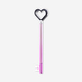 Ballpoint pen - Pink and silver key 