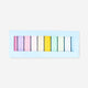 Multi coloured page markers