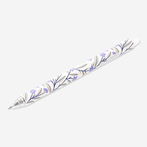 Erasable gel ink pen - Purple flowers