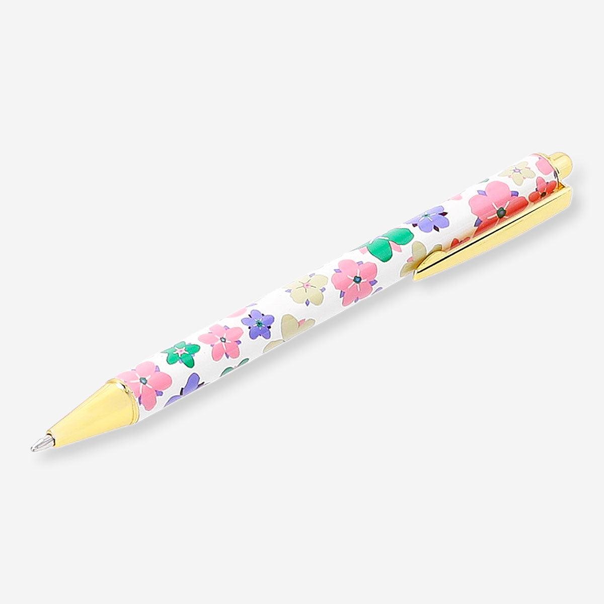 Ballpoint pen - Multi coloured flowers