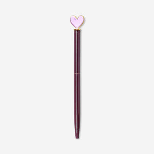 Ballpoint pen - Purple heart topper
