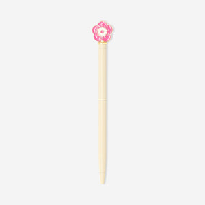 Ballpoint pen - Pink flower topper