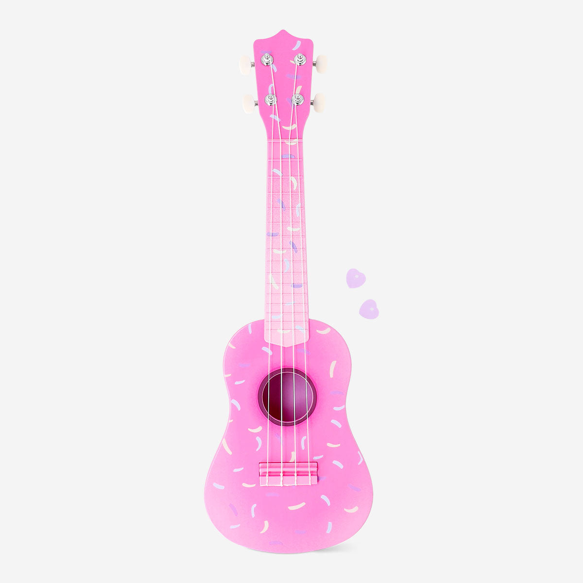 Pembe Donut Desenli Ukulele