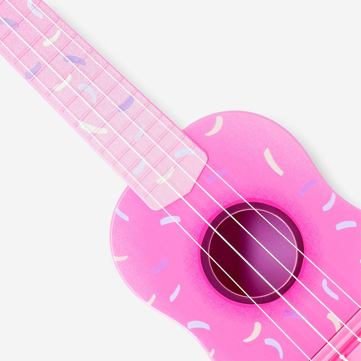 Pembe Donut Desenli Ukulele