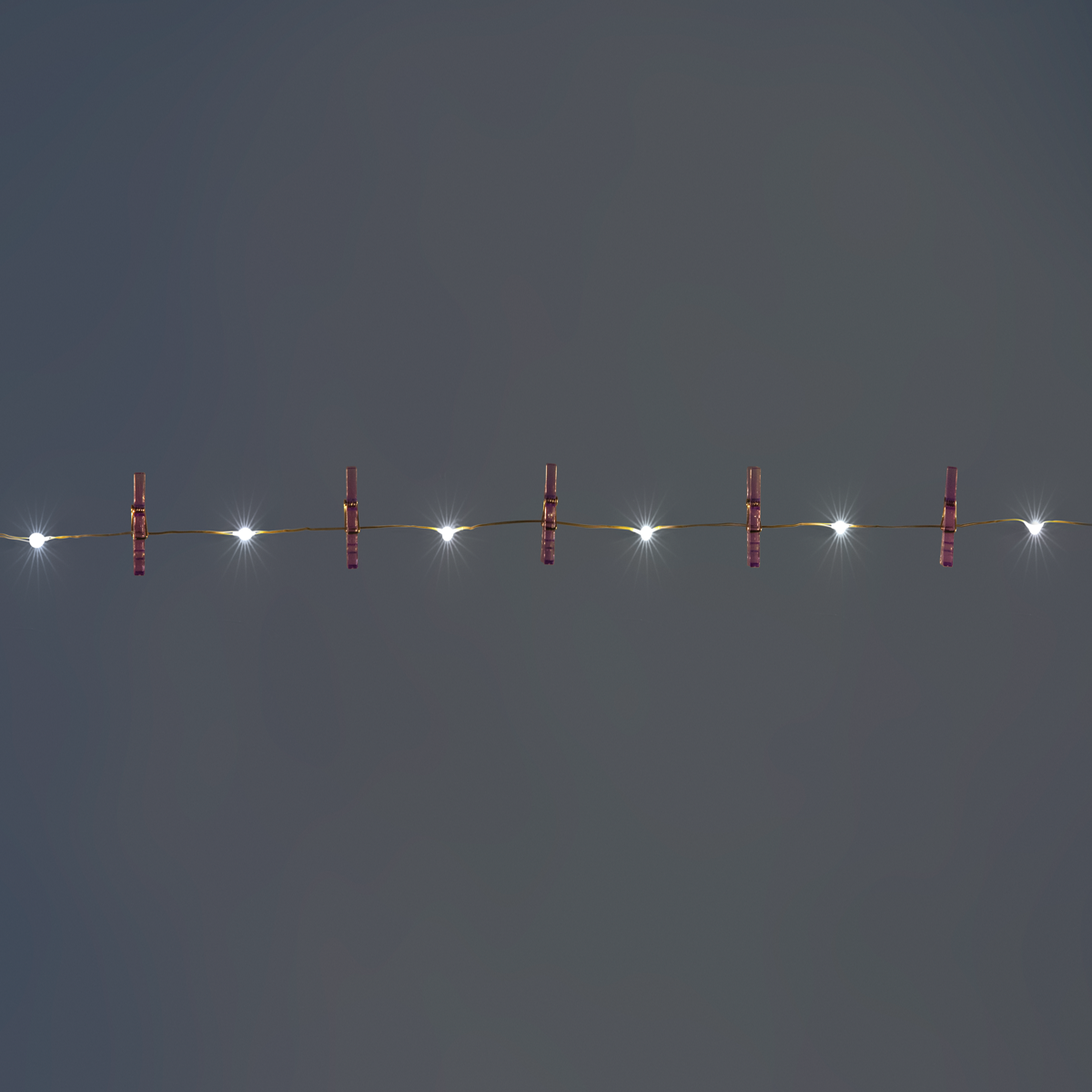 String lights - Purple clips