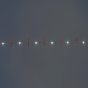 String lights - Purple clips