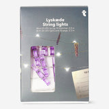 String lights - Purple clips