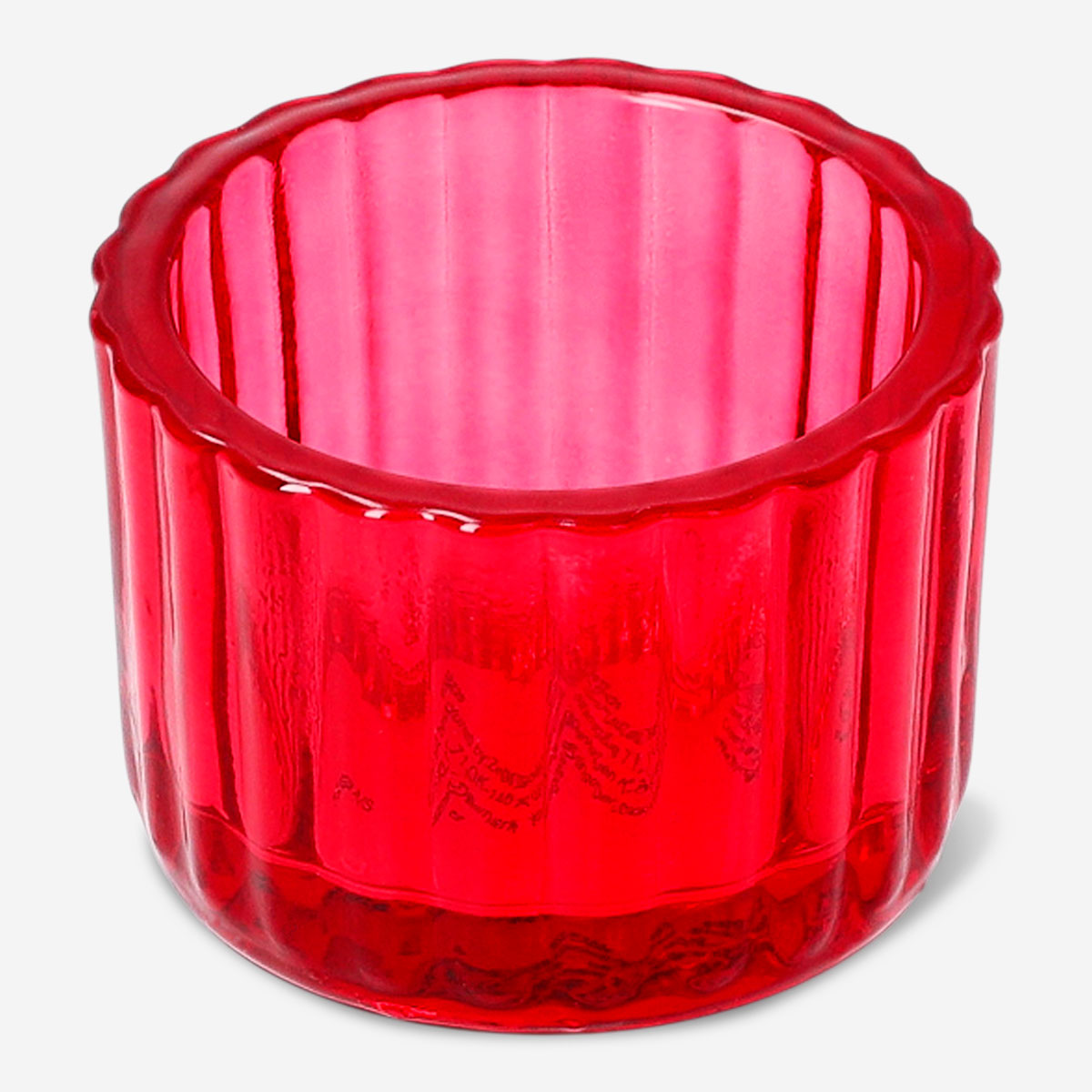 Pembe Cam Tealight Mumluk