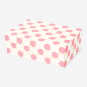 Pembe Puantiyeli Kağıt Kutu