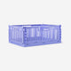 Purple collapsible storage box - 30x22 cm