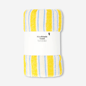 Yellow striped towel - 70x120 cm