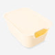 Yellow storage box with lid - 19x26 cm