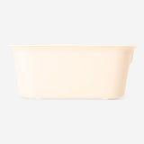 Yellow storage box with lid - 19x26 cm