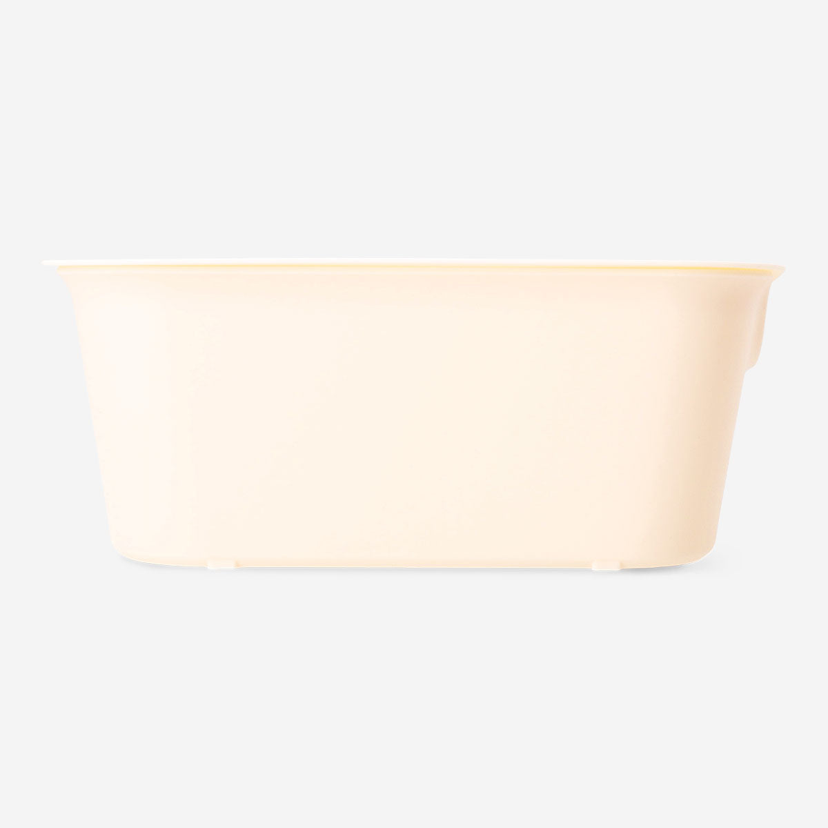 Yellow storage box with lid - 19x26 cm