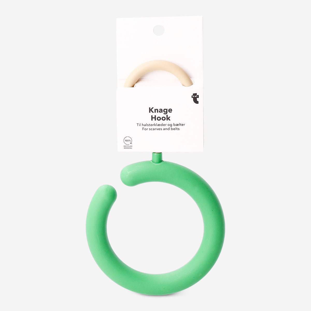 Round hook for scarves and belts
