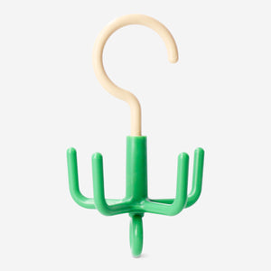 Green hook for scarves and belts  