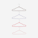 Multi coloured metal hangers - 10 pcs