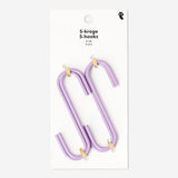 Lilac S-hooks - 2 pcs