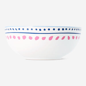 Ceramic bowl with dots and seashell - 12 cm