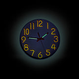Glow in the dark wall clock