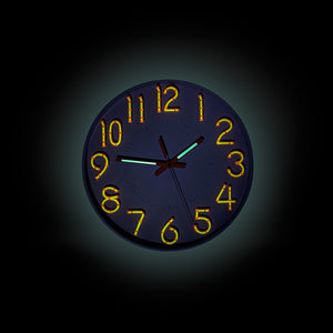 Glow in the dark wall clock
