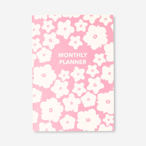 B5 floral monthly planner