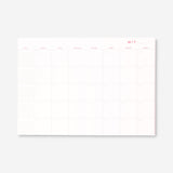 B5 floral monthly planner