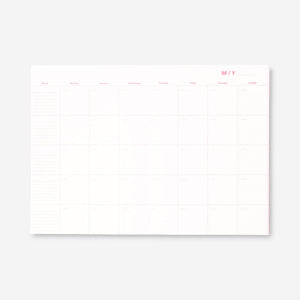 B5 floral monthly planner