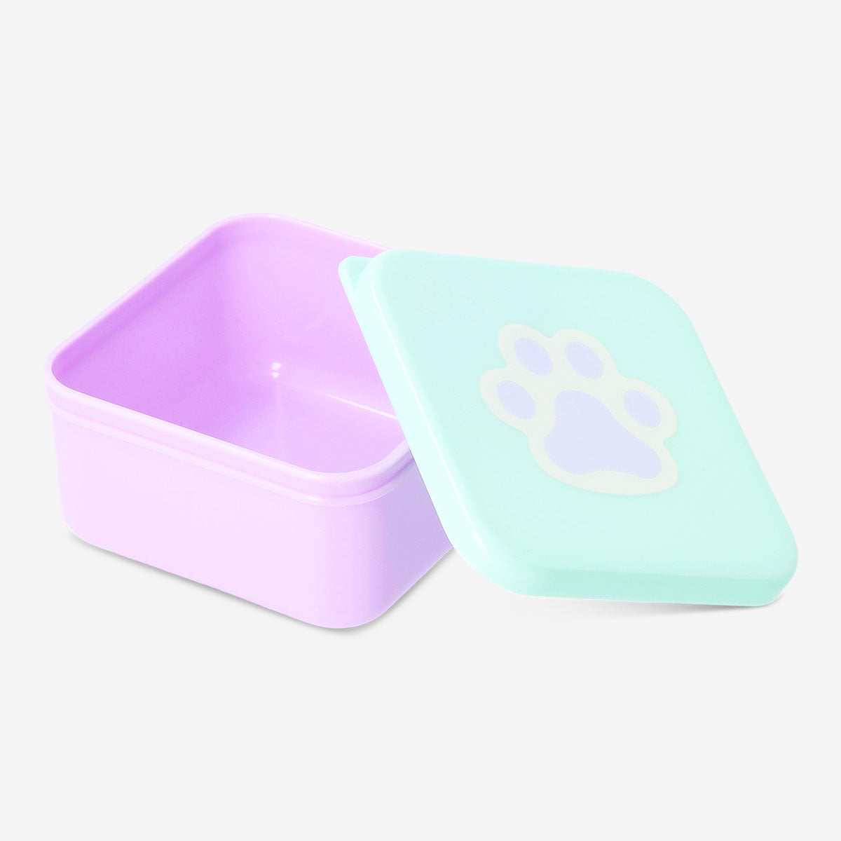 Snack box with paw print - 8.5x8.5 cm