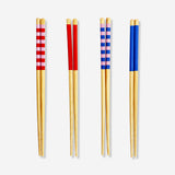 4'lü Renkli Ahşap Chopstick