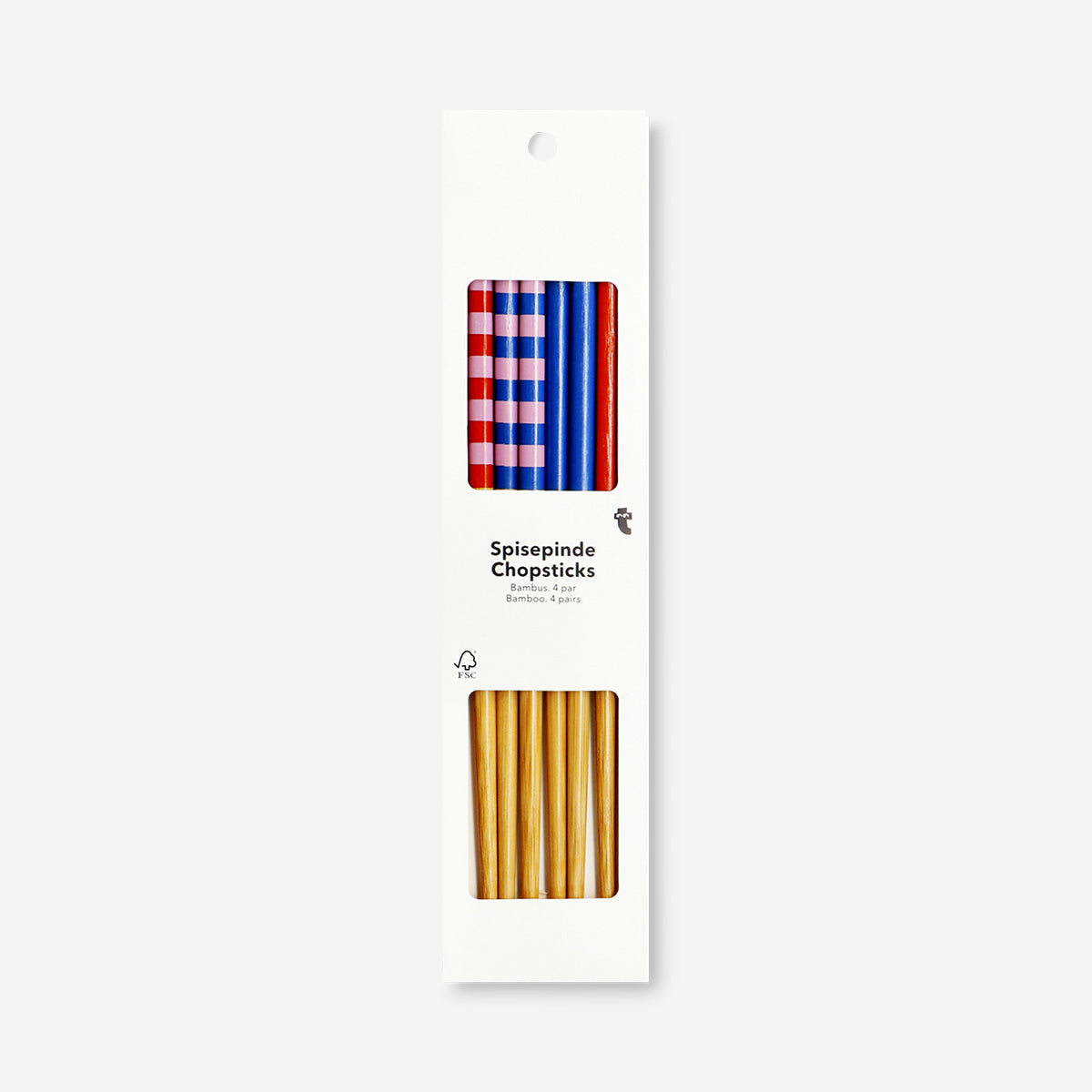 4'lü Renkli Ahşap Chopstick