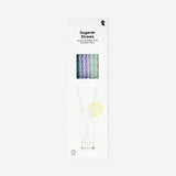 Reusable glitter straws - 8 pcs