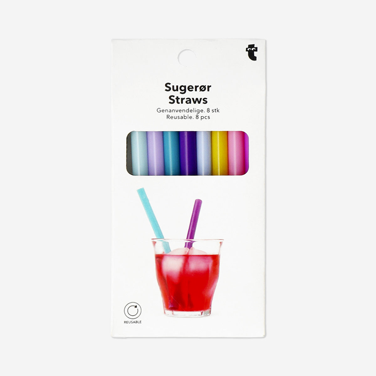 8'li Tekrar Kullanılabilir Kokteyl Pipeti